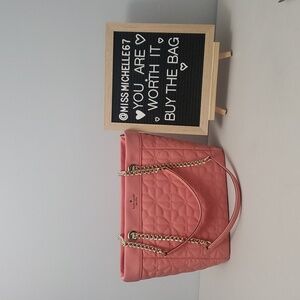 Kate Spade Terracotra Quilted Tote with Gold Accents NWT